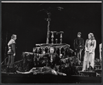 Alfred Drake [center] and unidentified others in the stage production Lorenzo