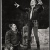 Alfred Drake [right] and unidentified in the stage production Lorenzo
