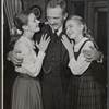 Nancy Devlin, Arthur Kennedy and Peggy Maurer in the stage production The Loud Red Patrick