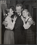 Nancy Devlin, Arthur Kennedy and Peggy Maurer in the stage production The Loud Red Patrick