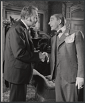 Arthur Kennedy and David Wayne in the stage production The Loud Red Patrick