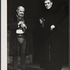 Albert Finney and unidentified [left] in the stage production Luther
