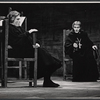 Albert Finney and unidentified in the stage production Luther