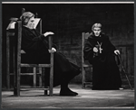 Albert Finney and unidentified in the stage production Luther