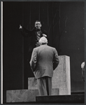 Burgess Meredith and Charles Laughton in the 1956 Broadway revival of G. B. Shaw's Major Barbara