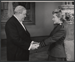 Charles Laughton and Glynis Johns in the 1956 Broadway revival of G. B. Shaw's Major Barbara