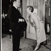 Cedric Hardwicke and Mae Questel in the stage production A Majority of One