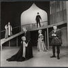 Lester Rawlins, Olga Bellin, Paul Scofield, Carol Goodner, Albert Dekker and unidentified in the stage production A Man for all Seasons