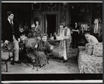 Christopher Reeve, Elizabeth Lawrence, Katharine Hepburn, Charlotte Jones, Wanda Bimson, Robert Moberly and Paul Harding in the stage production A Matter of Gravity