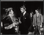 Katharine Hepburn, Paul Harding, Wanda Bimson and Christopher Reeve in the stage production A Matter of Gravity