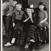 Tallulah Bankhead [center] and unidentified others in the stage production Midgie Purvis