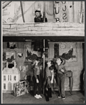 Tallulah Bankhead [top] and unidentified others in the stage production Midgie Purvis