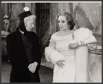 Tallulah Bankhead and unidentified [left] in the stage production Midgie Purvis