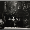 Dane Clark [left] and unidentified others in the stage production Mike Downstairs