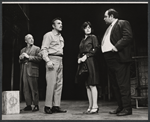 Leonardo Cimino, Dane Clark, Richard Castellano and unidentified in the stage production Mike Downstairs