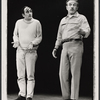 Arnold Soboloff and Dane Clark in the stage production Mike Downstairs