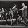 Juki Arkin, Robert Weede [right] and unidentified others in the stage production Milk and Honey