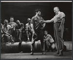 Juki Arkin, Robert Weede [right] and unidentified others in the stage production Milk and Honey