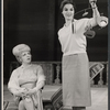 Hermione Baddeley and Ann Williams in the stage production The Milk Train Doesn't Stop Here Anymore