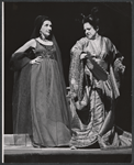 Mildred Dunnock and Hermione Baddeley in the stage production The Milk Train Doesn't Stop Here Anymore
