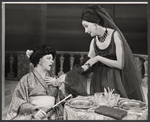 Hermione Baddeley and Mildred Dunnock in the stage production The Milk Train Doesn't Stop Here Anymore