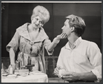 Hermione Baddeley and Paul Roebling in the stage production The Milk Train Doesn't Stop Here Anymore