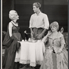 Mildred Dunnock, Paul Roebling and Hermione Baddeley in the stage production The Milk Train Doesn't Stop Here Anymore