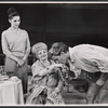 Ann Williams, Hermione Baddeley and Paul Roebling in the stage production The Milk Train Doesn't Stop Here Anymore