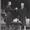 Denholm Elliott and Maureen Hurley in the stage production Monique