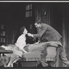 Patricia Jessel and Denholm Elliott in the stage prodution Monique