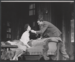 Patricia Jessel and Denholm Elliott in the stage prodution Monique