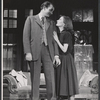 Denholm Elliott and Deirdre Owen in the stage production Monique