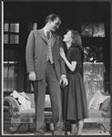 Denholm Elliott and Deirdre Owen in the stage production Monique