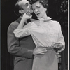 Denholm Elliott and Patricia Jessel in the stage production Monique