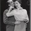 Denholm Elliott and Patricia Jessel in the stage prodution Monique