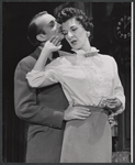 Denholm Elliott and Patricia Jessel in the stage prodution Monique