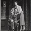 Denholm Elliott and Patricia Jessel in the stage prodution Monique