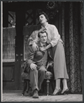 Denholm Elliott and Patricia Jessel in the stage prodution Monique