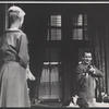 Maureen Hurley and Denholm Elliott in the stage prodution Monique