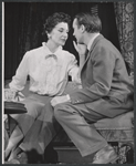 Patricia Jessel and Denholm Elliott in the stage prodution Monique