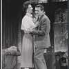 Patricia Jessel and Denholm Elliott in the stage prodution Monique