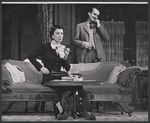 Patricia Jessel and Denholm Elliott in the stage prodution Monique