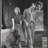 Deirdre Owen and Denholm Elliott in the stage production Monique