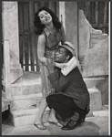 Ellen Holly and Bill Gunn in the stage production Moon on a Rainbow Shawl