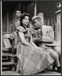 James Earl Jones, Ellen Holly and Bill Gunn in the stage production Moon on a Rainbow Shawl