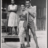 Vinnette Carroll, Cicely Tyson,  and unidentified actor in the stage production Moon on a Rainbow Shawl