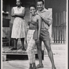 Vinnette Carroll, Cicely Tyson, and unidentified actor in the stage production Moon on a Rainbow Shawl