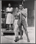 Vinnette Carroll, Cicely Tyson,  and unidentified actor in the stage production Moon on a Rainbow Shawl