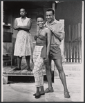 Vinnette Carroll, Cicely Tyson, and unidentified actor in the stage production Moon on a Rainbow Shawl
