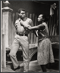 James Earl Jones and Vinnette Carroll in the stage production Moon on a Rainbow Shawl